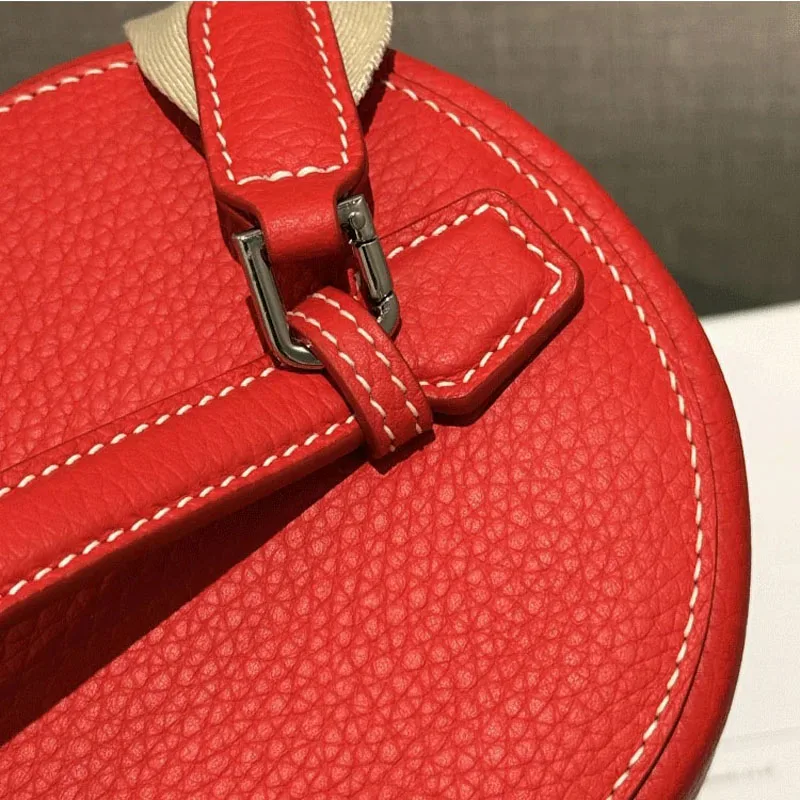 sac de maquillage multifonctionnel en cuir de vachette de première qualité, sac messager à bandoulière, version haut de gamme, sac de voyage, cuir véritable, à porter à la main.