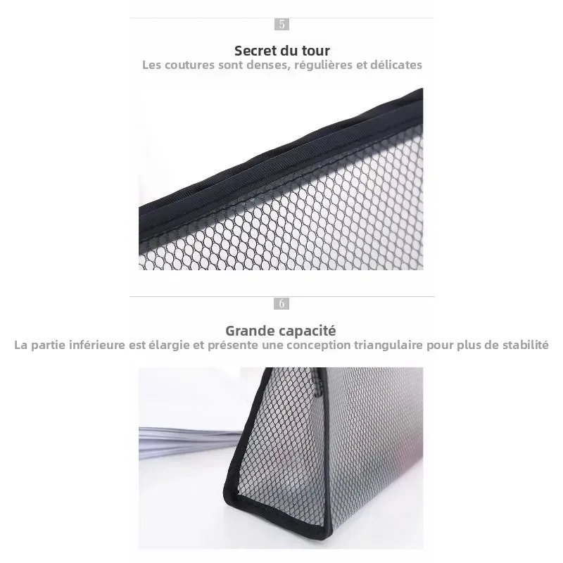 sac de rangement de voyage, trousse de toilette portable en maille eva, trousse à cosmétiques étanche, sac de rangement pour fournitures cosmétiques de voyage