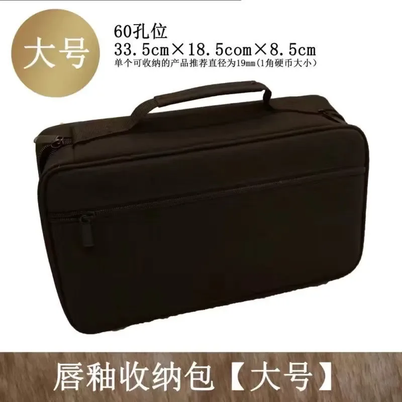 grande trousse de maquillage transparente, organiseur de rouge à lèvres et de gloss avec compartiments réglables, pour artistes professionnels