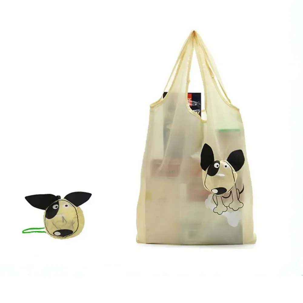 sac fourre-tout portable réutilisable pour chien, sac à soupe, sac de voyage initié, sac à provisions pliable, sacs de rangement, sacs à provisions de dessin animé, nylon