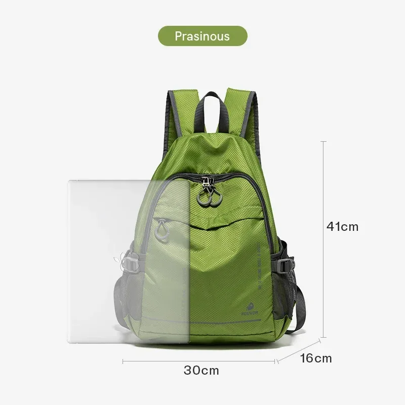 fouvor sacs à dos de randonnée légers pour hommes femmes en nylon durable sport décontracté grand sac à dos voyage toile sac d'école 3037-01