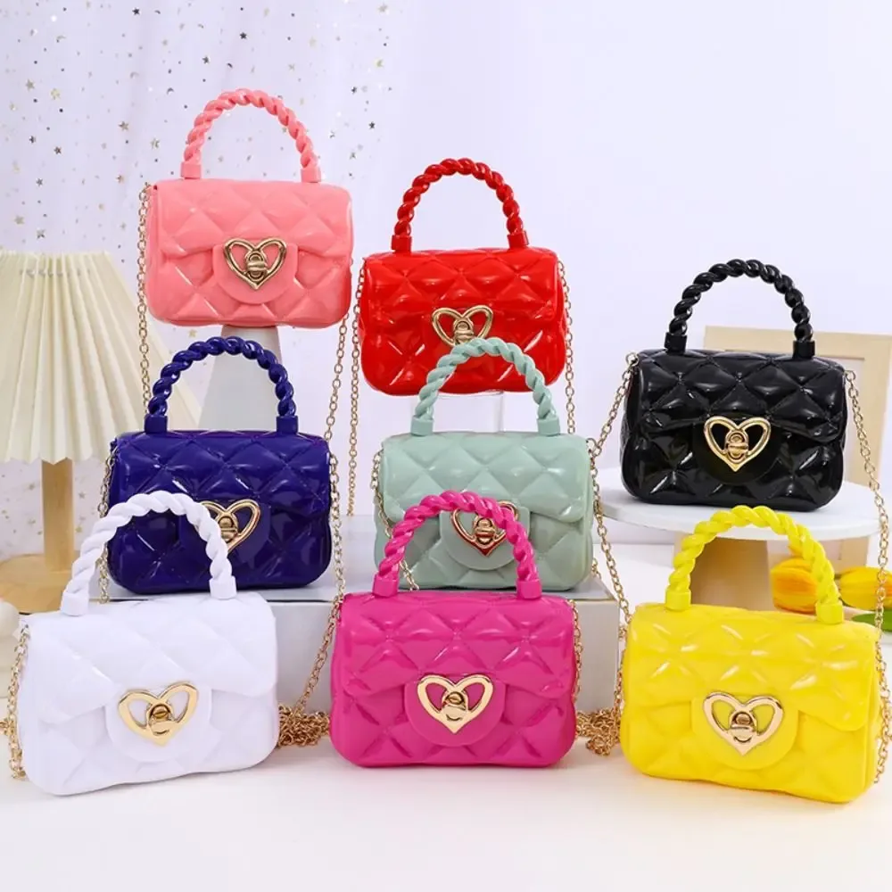 Sacs à bandoulière en cuir PU pour enfants, sacs initiés par le cœur, mini porte-monnaie pour enfants, sac à MSI pour filles, sac à main pour enfants, cadeaux à la mode