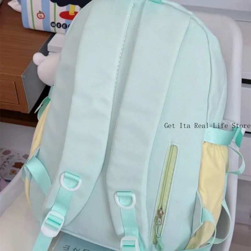 sac à dos ita transparent italife dopamine kawaii anmie pour femmes, avec présentoir pour épingles et badges, grand sac ita mignon en forme de cœur avec nœuds, style lolita h259