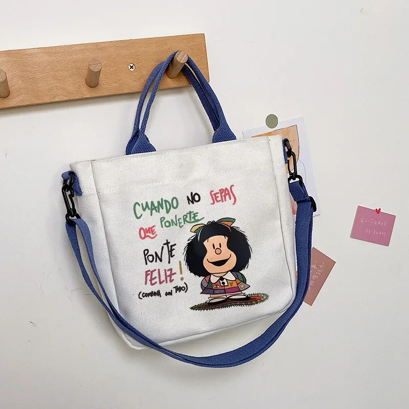 sac à main en toile imprimée pour femmes, 1 pièce, sac à bandoulière léger et réutilisable, sac à bandoulière de grande capacité pour étudiants, fourre-tout de voyage