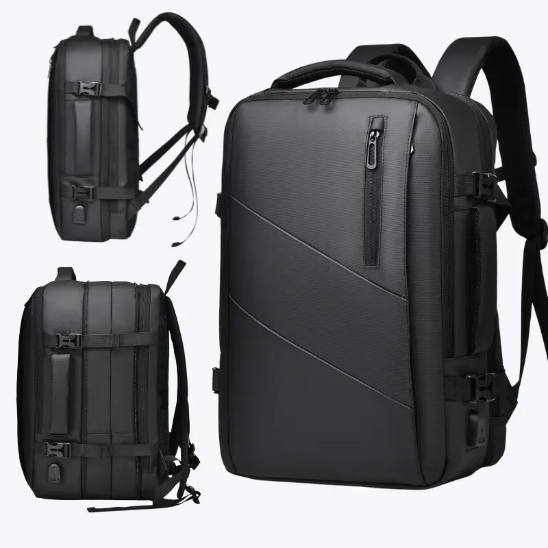 weixier 16 pouces grande capacité hommes haut de gamme sac à dos ordinateur sac haut de gamme sac d'affaires extensible sac à dos sorcière usb