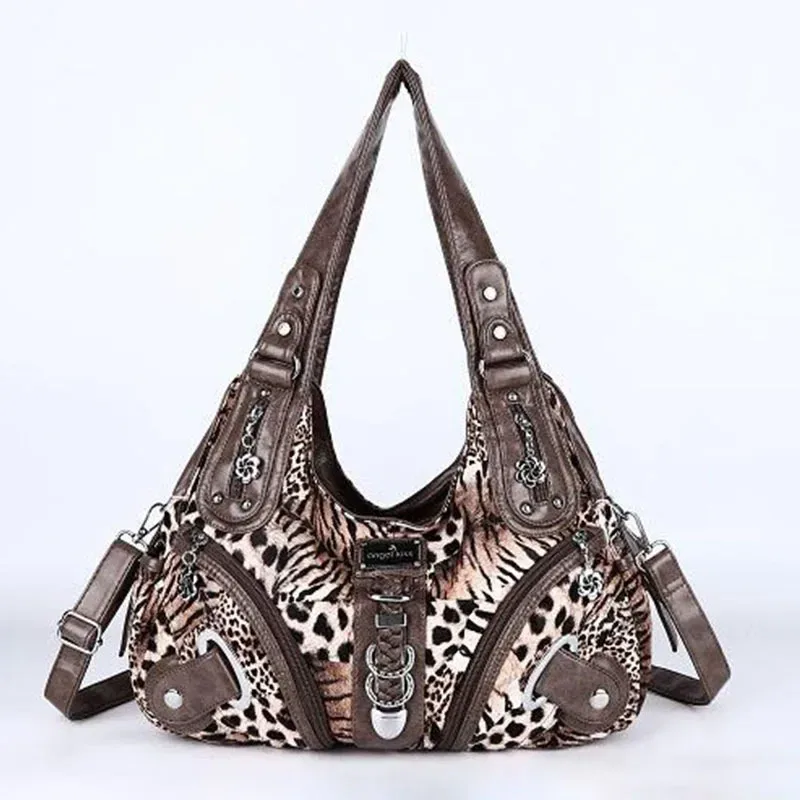 sacs à main pour femmes, grand sac à bandoulière pour femmes, sac à main à imprimé léopard, sac à main tendance, sac à bandoulière de type « dumpling », sac cabas, sac à main de style « hobo ».