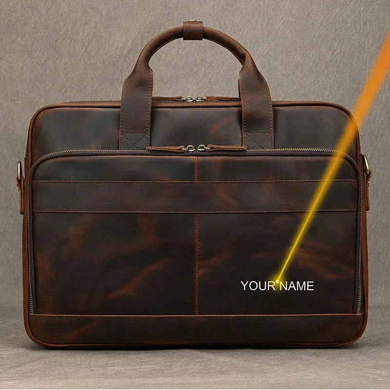 étui à bombes en cuir group pour homme, sac d'ordinateur, 14 15.6 pouces, pc, médecin, avocat, business