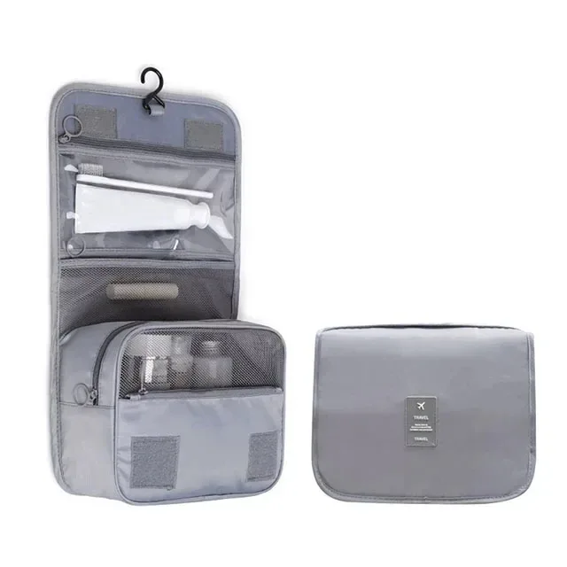 trousse de toilette de voyage imperméable de haute qualité pour femmes, organisateur de maquillage avec crochet de salle de bain, pochette de lavage, sac de rangement pour maquillage