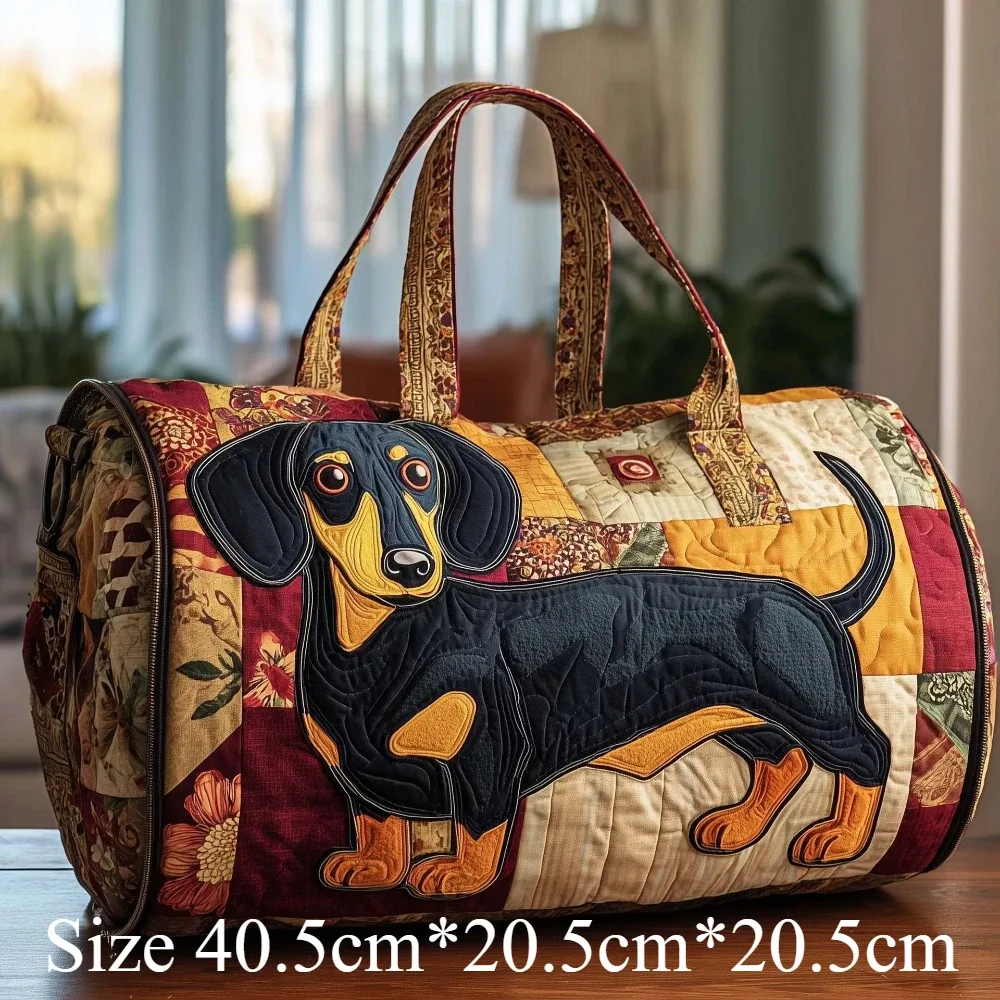 sacs de voyage pour chien matelassés imprimés en 3d, sacs de voyage pour animaux de compagnie artistiques, durables, pour le week-end, la salle de sport, le yoga, design unique pour teckel, corgi, bouledogue français