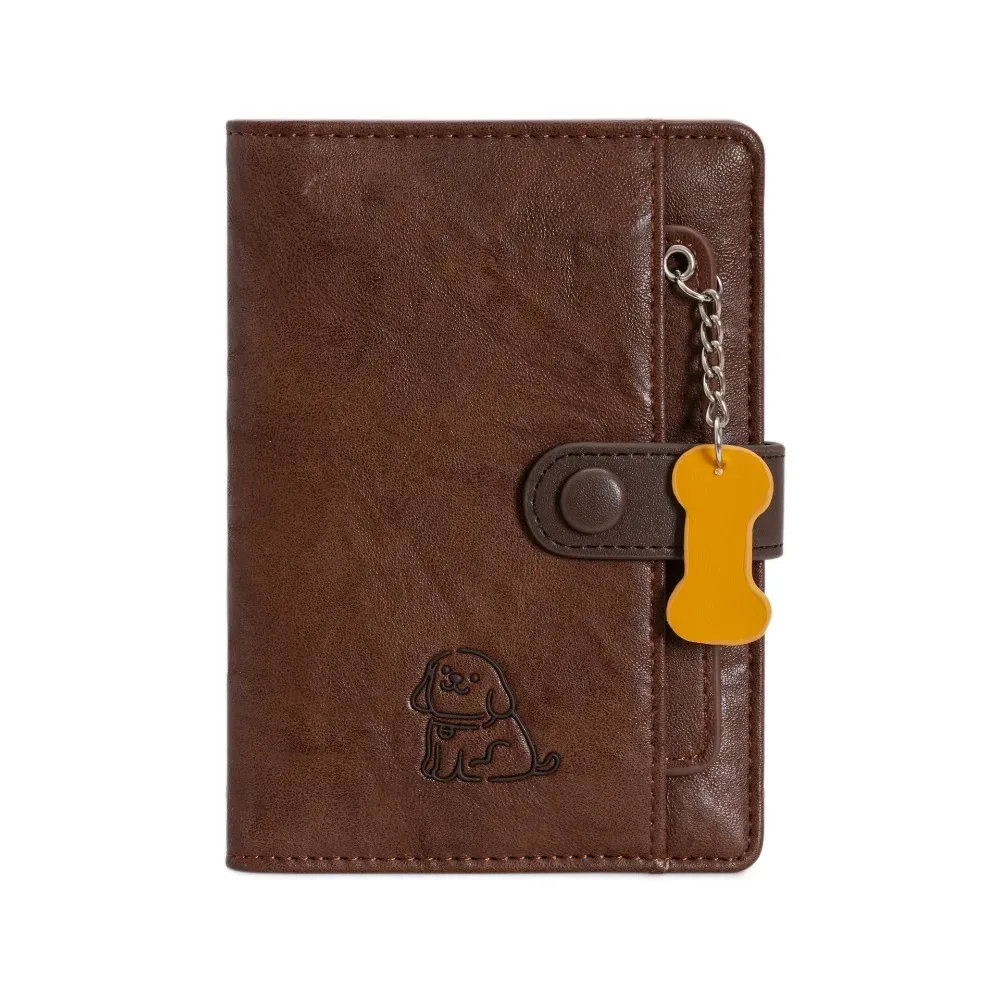 porte-carte pu sac de passeport sac à main mignon chiot passeport pince multifonctionnel étui à cartes sac de rangement de cartes accessoires de voyage