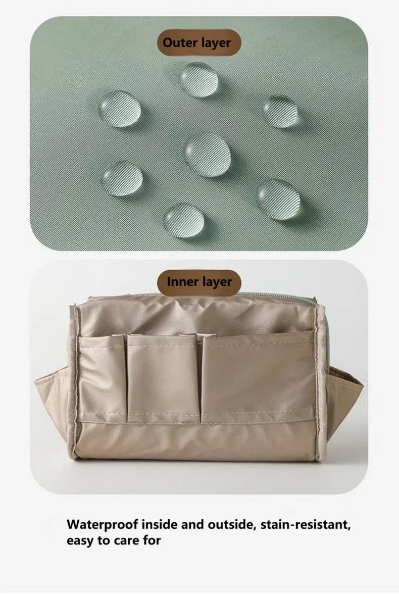 sac de maquillage étanche pour femmes, sac à cosmétiques portable de grande capacité, pochette de voyage, sac de rangement, petit sac de toilette, pochette à cosmétiques