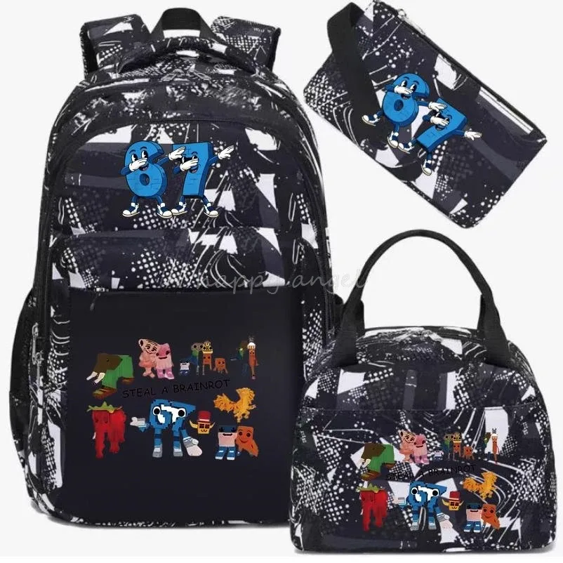 sac dos oxford université bleu motifs animaux pochette sac main ensemble voyage adolescents étudiants école confortable