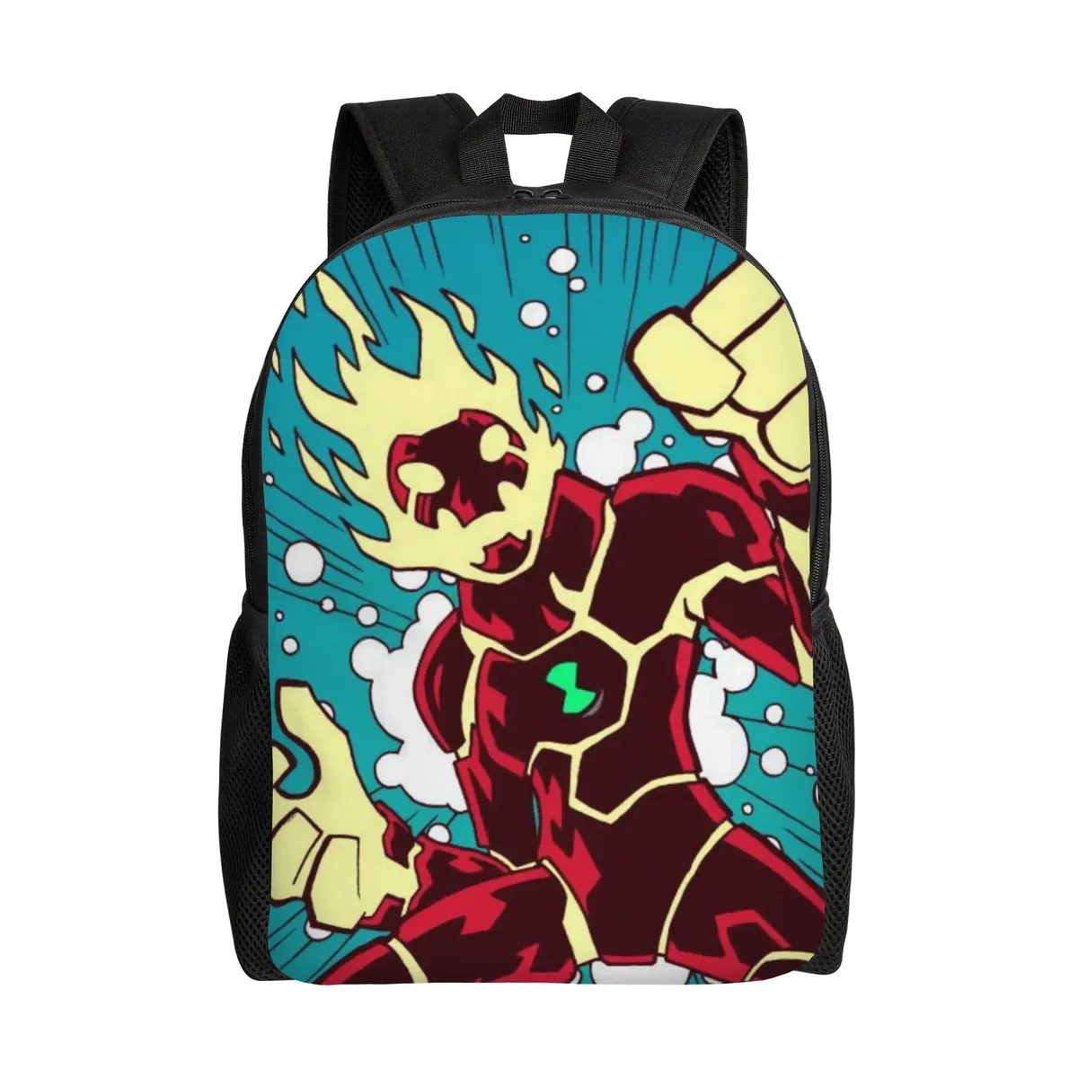 sac à dos ben 10 pour la rentrée scolaire, avec logo ben 10 omnitrix abstrait et sangle réglable