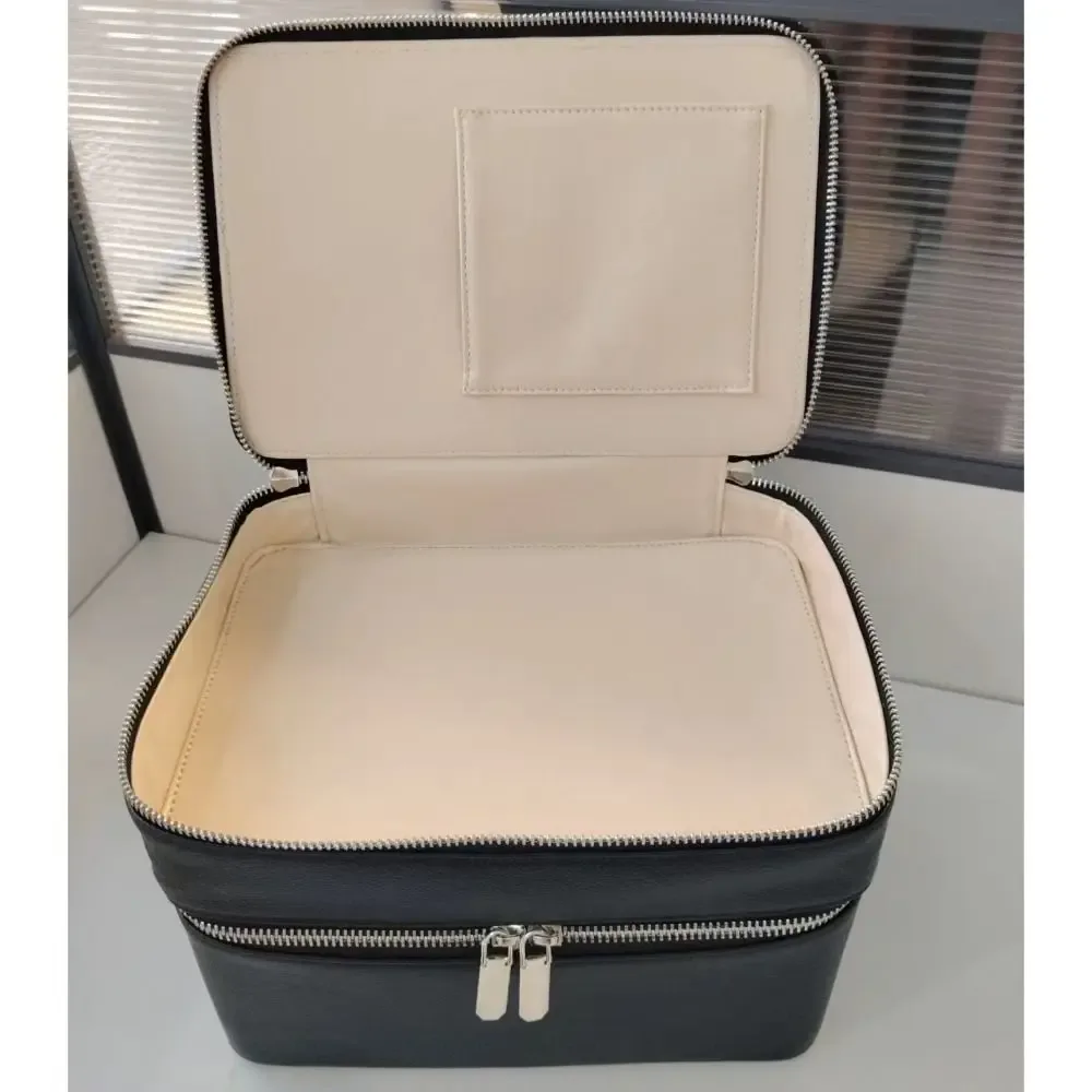 sac à cosmétiques en matériau pu, imperméable, motif esthétique, sac de voyage, grande capacité, rangement pour articles de toilette, organisation des cosmétiques