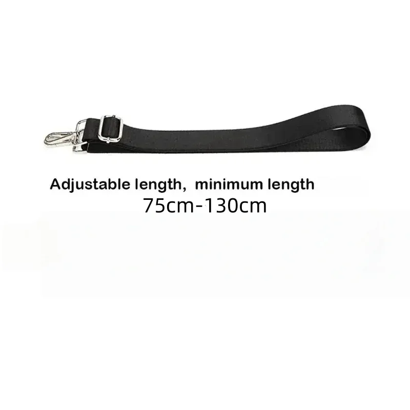 sangle de sac à bandoulière en nylon noir, ceinture détachable de remplacement réglable pour femmes et hommes, sacoches à poignée, ceinture de sac à main
