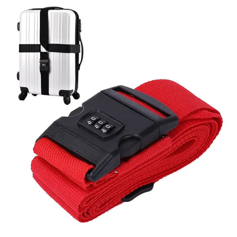 ceinture sécurité sangle réglable mot passe nylon couleur multiple valise sac voyage protection antivol