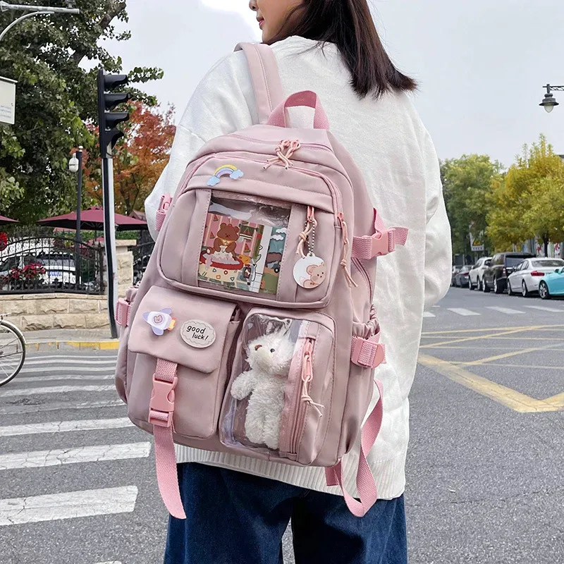 mode filles sac à dos nouvelle grande capacité style coréen femmes sacs à dos mignon étudiant école sac à dos polyvalent femmes sac
