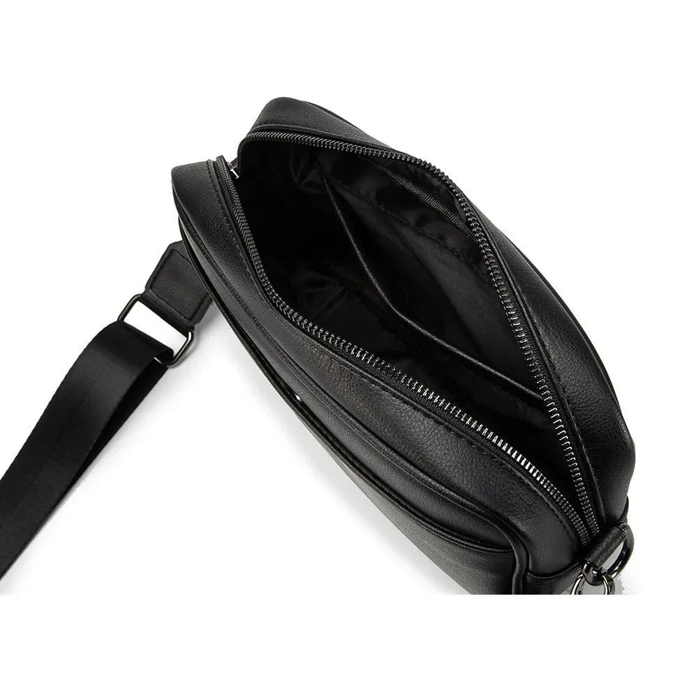 décontracté solide hommes sac à bandoulière sac de messager hommes en cuir pu bandoulière sacs à bandoulière mâle sac à main sacs bandoulière ba