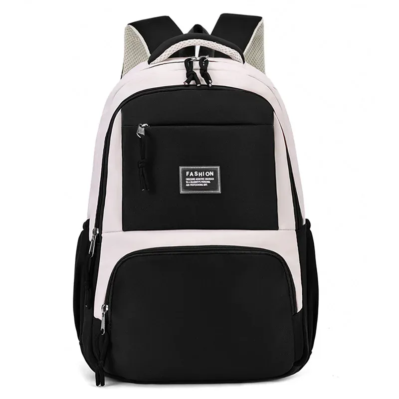 sac à dos unisexe de grande capacité pour étudiants, simple, pour ordinateur portable, en nylon, épais, double épaule, nouvelle collection 2026