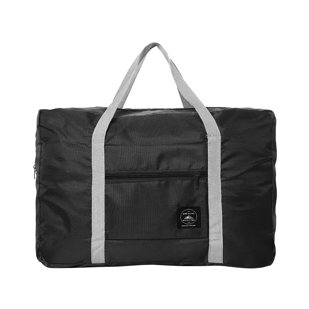 sac de voyage pliant imperméable de couleur unie, sac à bagages léger de grande capacité