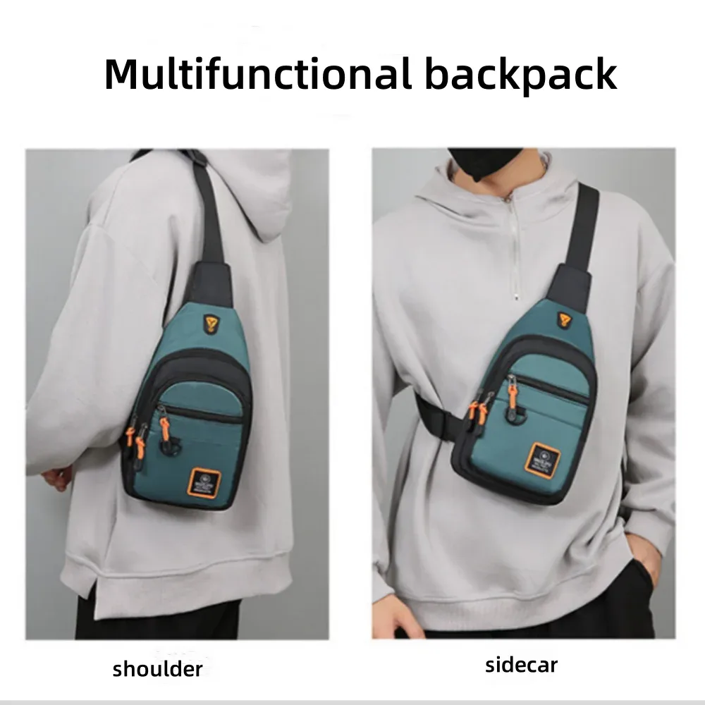 sac de poitrine pour hommes, sac à main léger en tissu oxford, sac à bandoulière élégant et décontracté, sacs de taille pour hommes