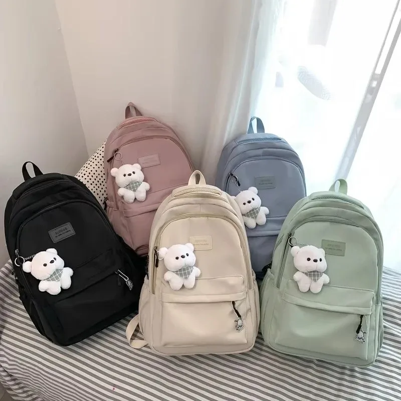 sac à dos universitaire étanche haute capacité pour hommes et femmes, cartable pour ordinateur portable, sacs d'école pour filles mignonnes, sac de livre de voyage cool, nouvelle mode féminine