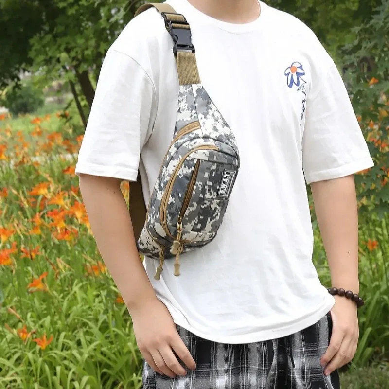 nouvelle sacoche de taille multi-compartiments à quatre fermetures éclair pour homme, sac de poitrine de sport et de loisirs pour femme, portefeuille de voyage pour téléphone portable