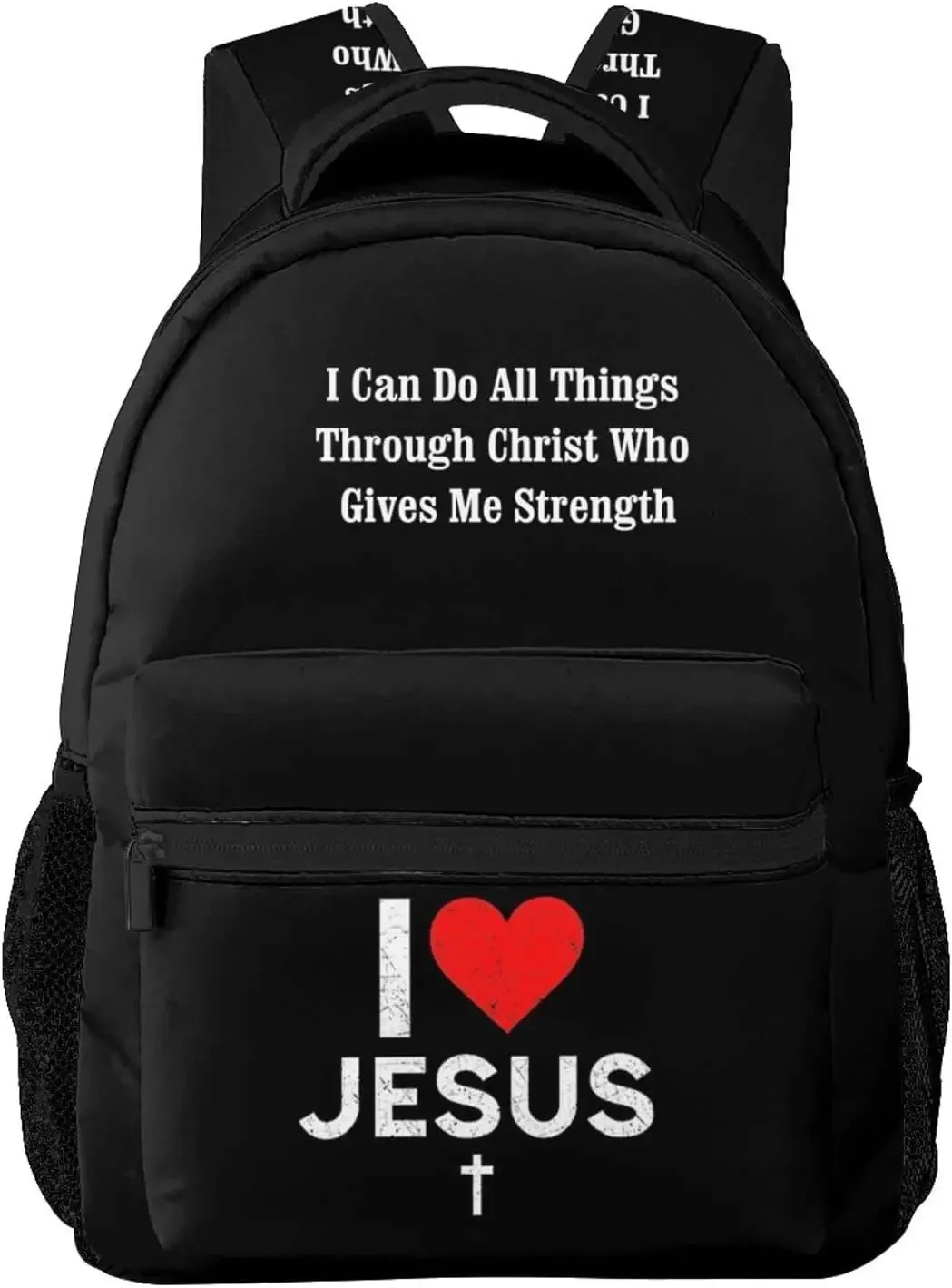 j'aime jésus sac à dos chrétien jésus croix voyage sac à dos pour ordinateur portable décontracté collège sac à dos bookbag pour femmes hommes