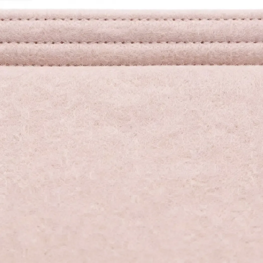 organisateur de sac en feutre en forme de lune avec 7 séparateurs, doublure intérieure pliable pour l'organisation des sacs à main, plusieurs poches de rangement