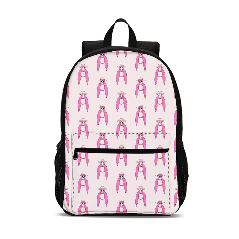 gorilla tag enfants mochila 47 cm/18.5 pouces grande capacité sac à dos gorilla tag fournitures scolaires sac d'école pour garçons filles meilleur cadeau