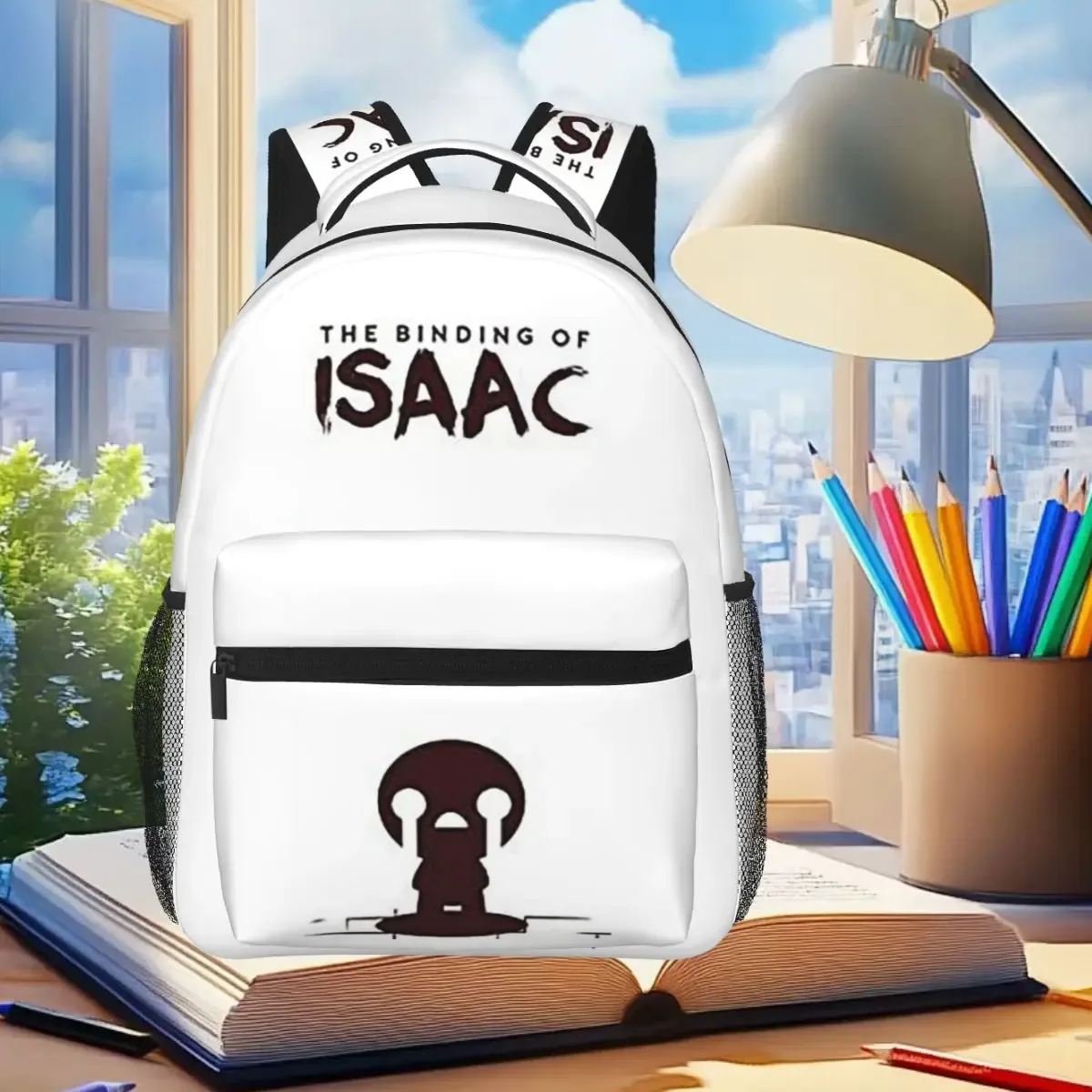 sac à dos imprimé game the binding of isaac, sac à livres pour étudiants, garçons et filles, sac d'école pour enfants, sacs à bandoulière pour ordinateur portable pour hommes et femmes