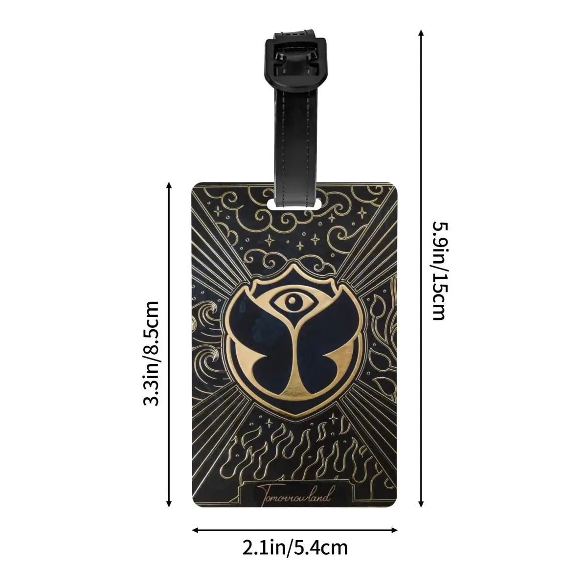 tomorrowland-étiquette de bagage personnalisée, protection de la vie privée, danse électronique belge, festival de musique, étiquettes de bagage, sac attro, valise