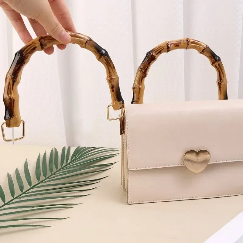 bricolage avec boucle sac accessoires boîte-cadeau poignée bambou sac à main poignées sac à main bande poignée sac à bandoulière sangle bambou sac poignées