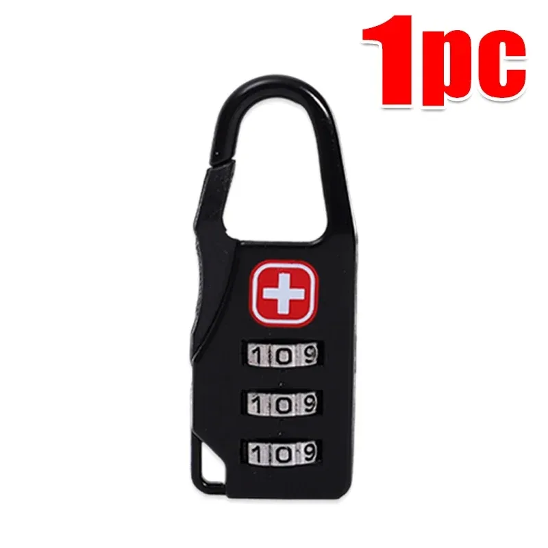sac à dos d'extérieur, 2 pièces, serrure à fermeture éclair, antivol, mini serrure à numéro de code combiné portable pour accessoires de sac à dos de voyage
