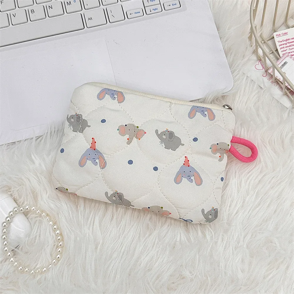 sac de rangement portable de dessin animé mignon pour femmes, petit sac à main de voyage, sac à cosmétiques, sac à main pour rouge à lèvres, carte pour écouteurs, mini portefeuille de maquillage, sac en poudre
