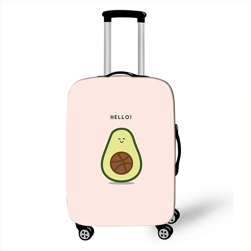 juste de bagage à motif d'avocat de style drôle, étui de protection anti-poussière pour valise logique, mode, 18 "-32"