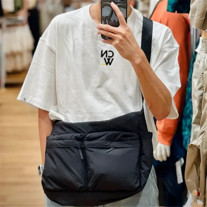 sac messager décontracté épais de qualité supérieure, sac à bandoulière simple, sac pour ordinateur portable de grande capacité, sac de sport multi-poches pour hommes et femmes