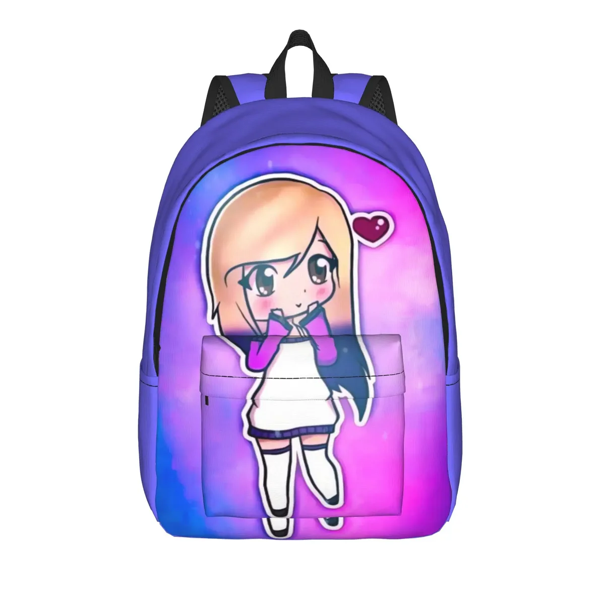 sac à dos orange hug star art lyna vallejos, sacs à dos de randonnée unisexes en polyester, grands sacs d'école décontractés