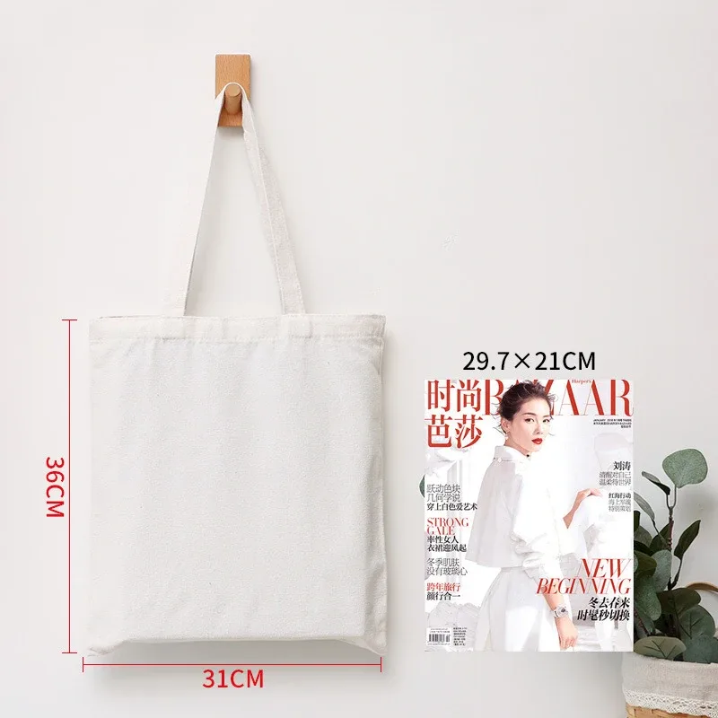sac de courses réutilisable grande capacité pliant blanc sacs fourre-tout écologiques pliable toile épicerie sac à main pour femme sac à bandoulière