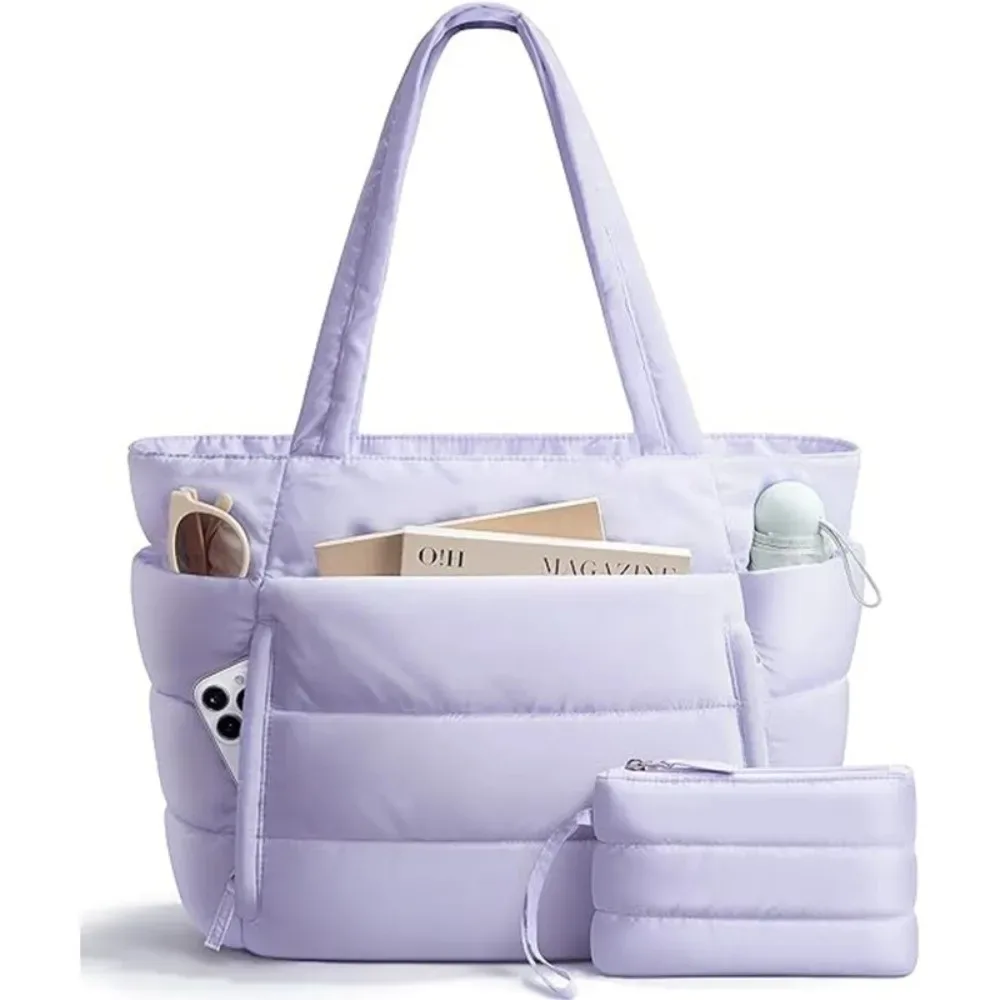 sac fourre-tout matelassé grande capacité pour femme, plusieurs poches avec porte-monnaie, sacs de transport légers et résistants à l'eau, sac pour maman