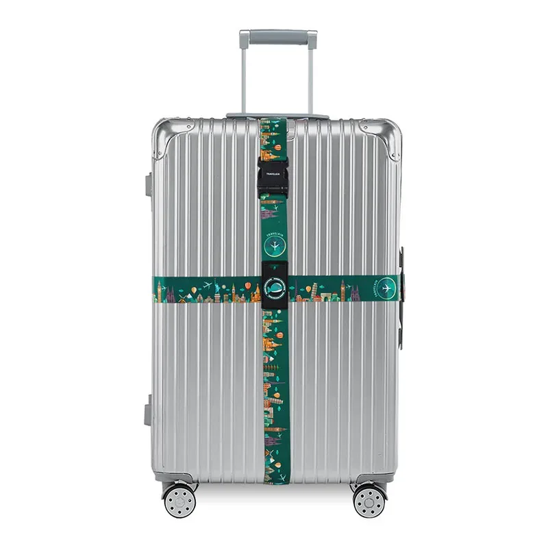 cadenas serrure tsa polyester géométrique multicolore hexagon carré sangles ajustables sac voyage ensemble huit