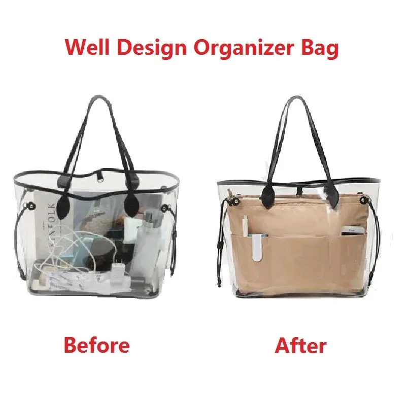 luxury nylon purse organizer insert for brand tote bags