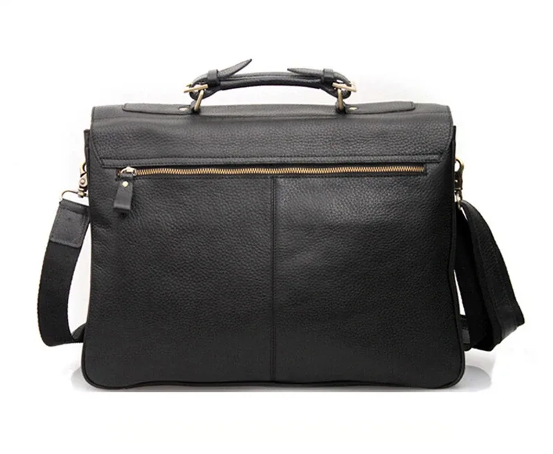 sacoche de haute qualité en cuir de vache véritable pour hommes, sac d'affaires, étui pour ordinateur portable 15,6", porte-documents masculin, sacoche de bureau, sac messager.