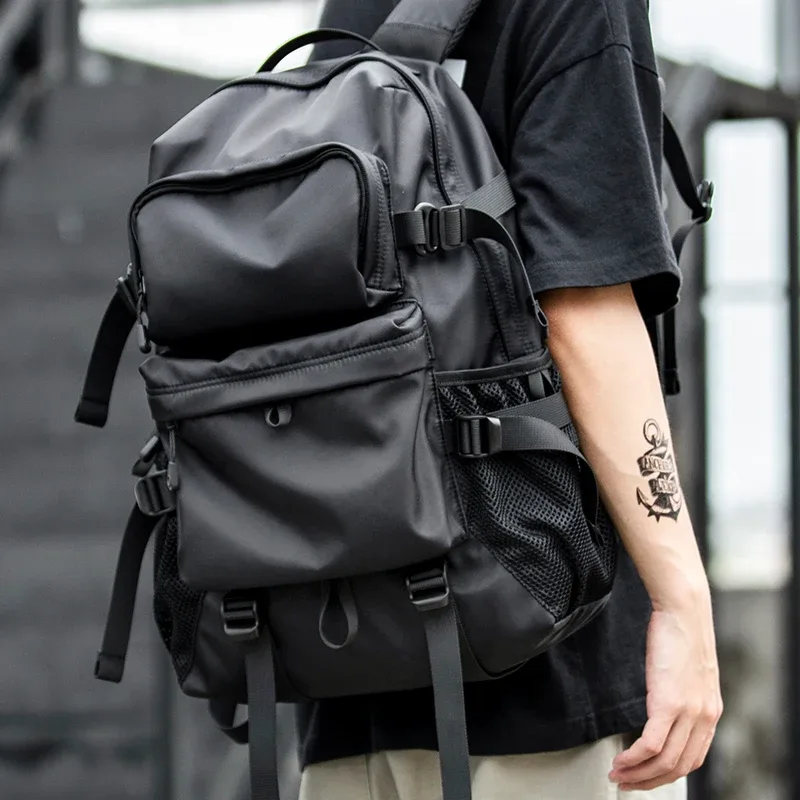 sac à dos pour homme de style décontracté, grande capacité, pour ordinateur portable 17 pouces, sac de voyage, sac d'école universitaire, bolso mochilas
