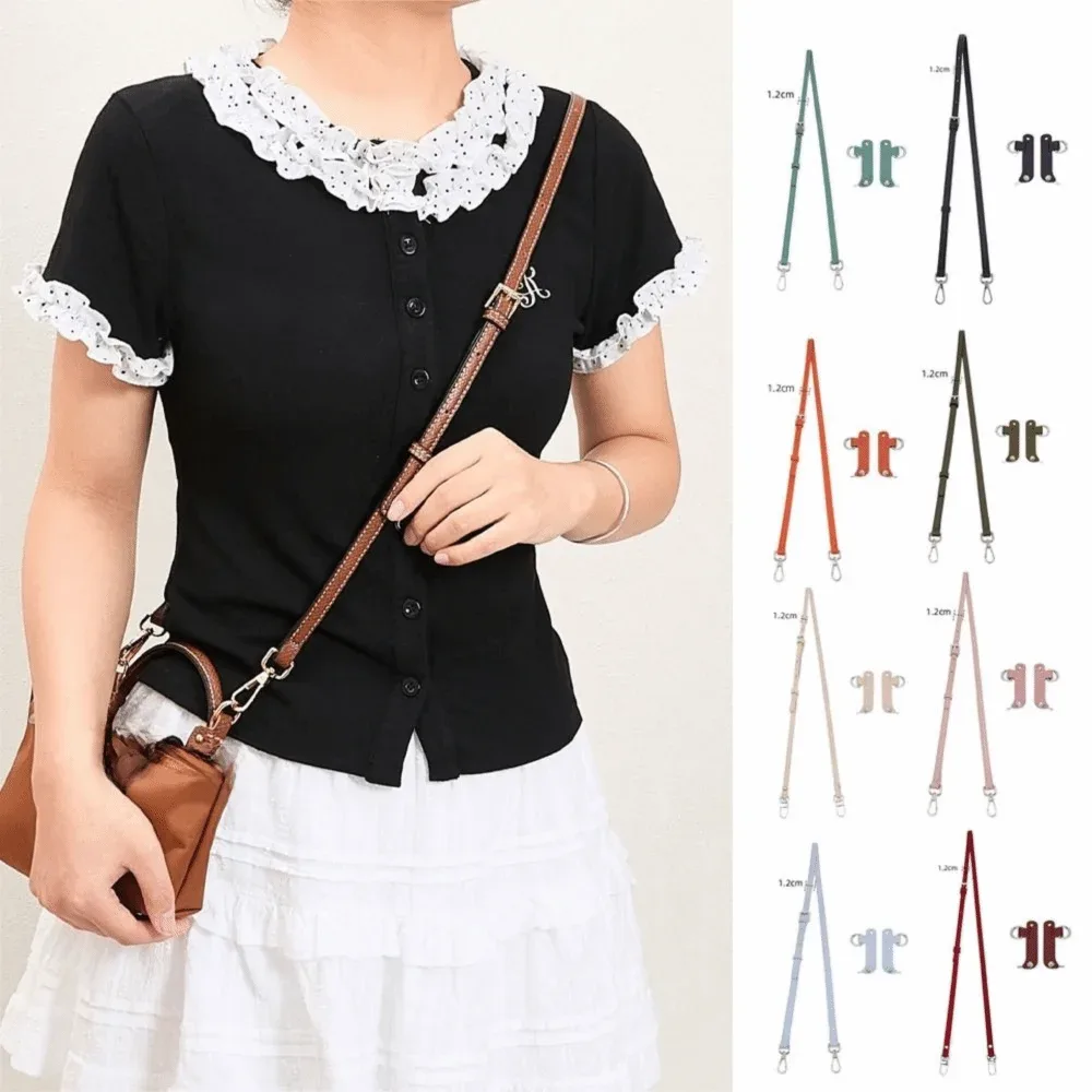 sangle de remplacement en cuir, taille mini, couleur moka, sangle de sac à bandoulière, 1 ensemble, conception de transformation, sangle d'épaule, usage quotidien