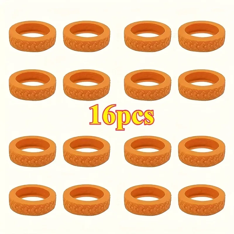 housses de roues de bagages en silicone, 16 pièces, protection de roulettes de valise à réduction de bruit et d'absorption des chocs, pour chaises de bureau