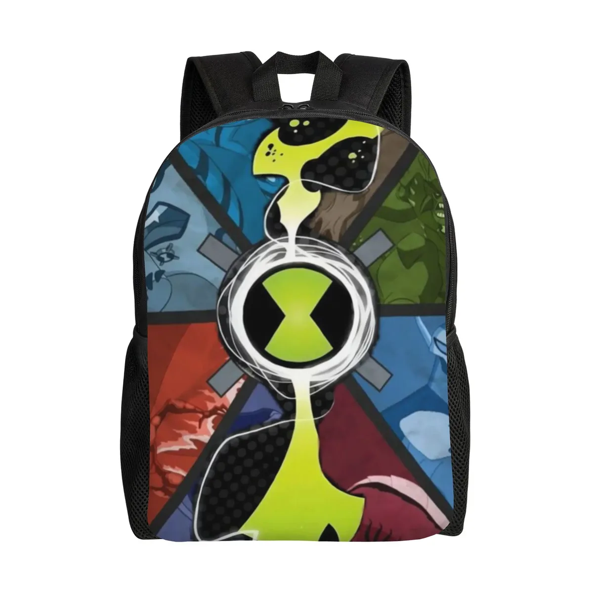 sac à dos ben 10 pour la rentrée scolaire, avec logo ben 10 omnitrix abstrait et sangle réglable