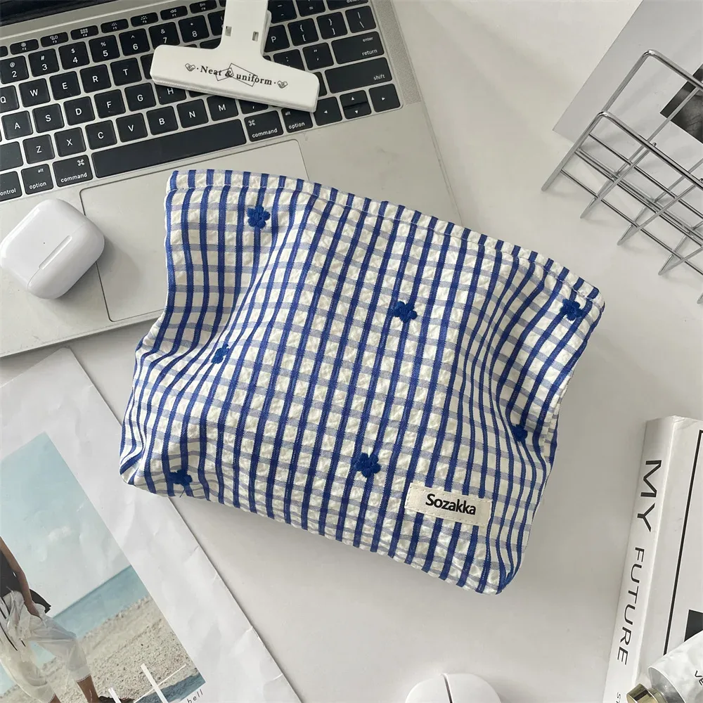 pochette de rangement de maquillage portable pour femmes, sac à main simple, organisateur de voyage, sac à cosmétiques élégant pour dames, sac à fermeture éclair pour cadeau