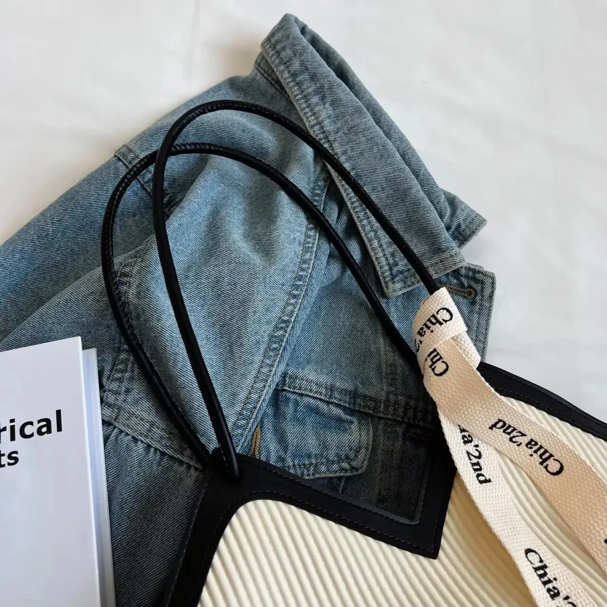 grand sac de style coréen pour femmes, sac en toile décontracté assorti avec tout, sac à bandoulière de banlieue, fourre-tout pour étudiant