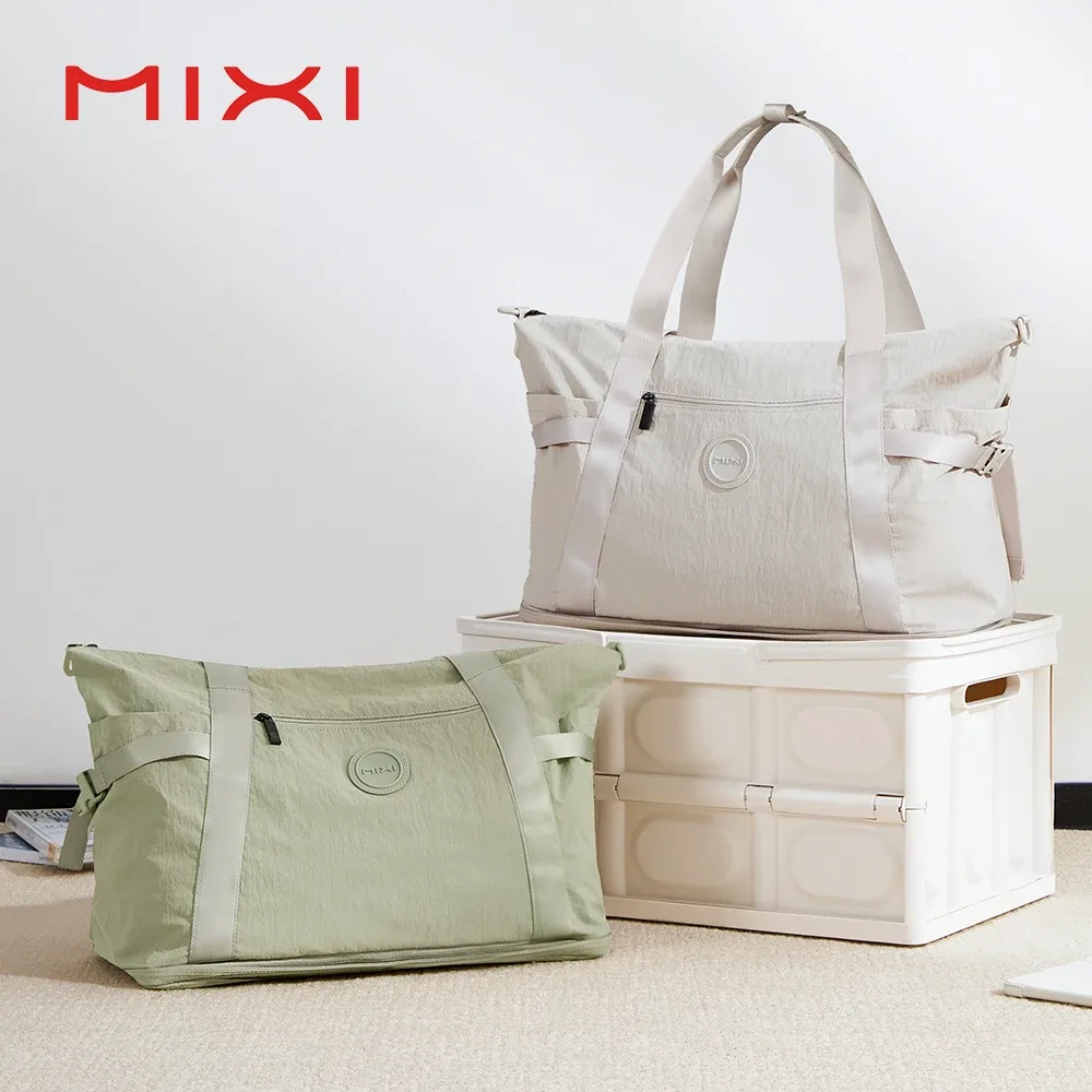 sac de voyage extensible mixi pour femmes, grand format, imperméable, léger, sac de week-end avec compartiment pour chaussures m3022